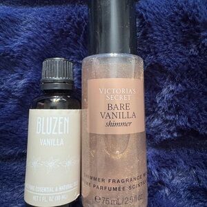 Victoria's Secret Bare Vanilla Shimmer Fragrance Mist &  Vanilla essential oil
